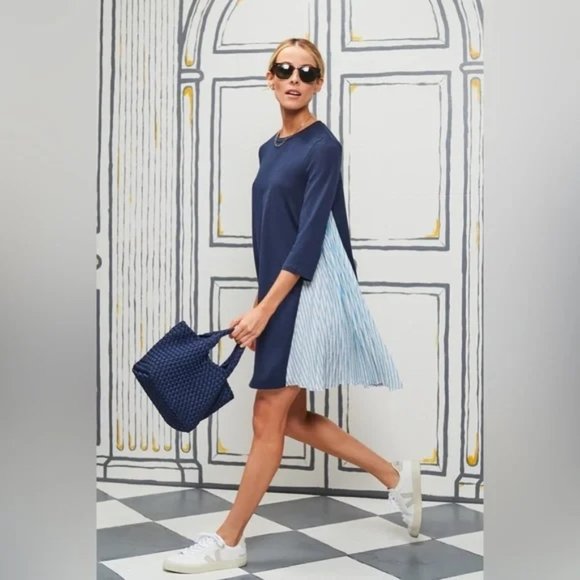 Pomander Place Dresses & Skirts - POMANDER PLACE BLUE KNIT DEVON T-SHIRT DRESS